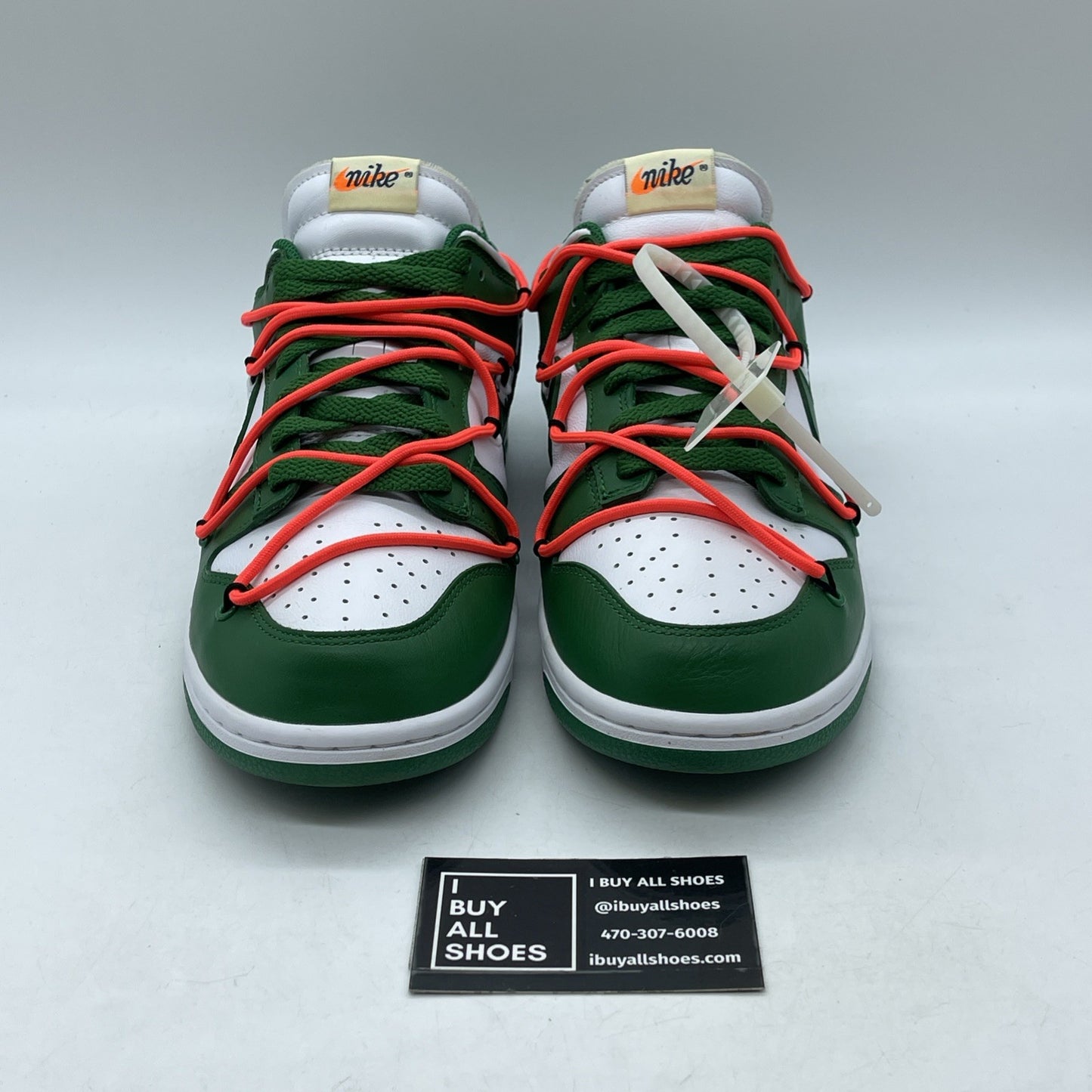 Size 10 - Nike Dunk Low x OFF-WHITE Pine Green White (CT0856-100)