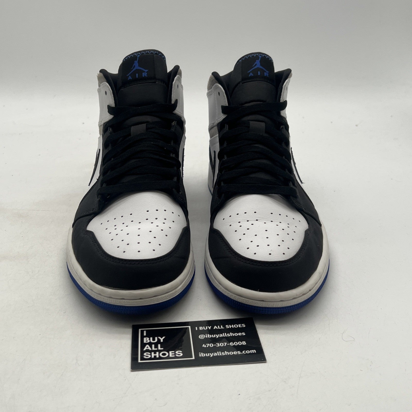Size 11 - Air Jordan 1 SE Mid Royal Black Toe (852542-102)
