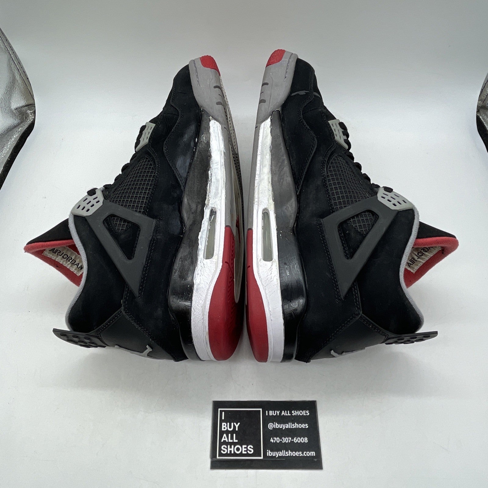 Size 14 - Air Jordan 4 Retro bred release 2012 (308497-089)