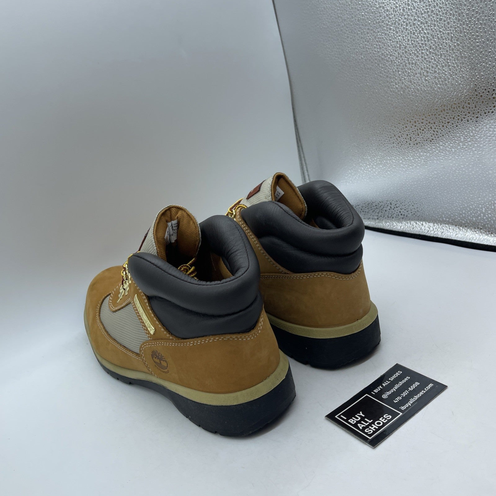 Size 13 - Timberland Field Boot Waterproof Wheat Nubuck (0A18RI)