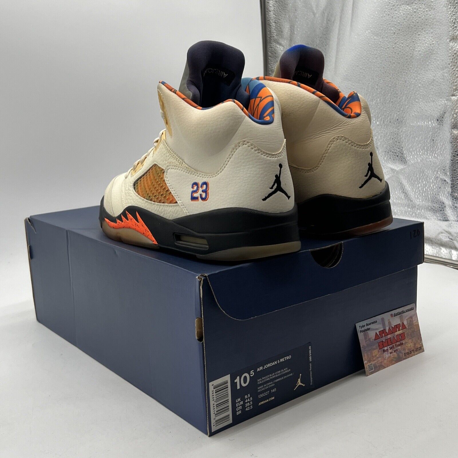 Size 10.5 - Air Jordan 5 Retro International Flight (136027-148)