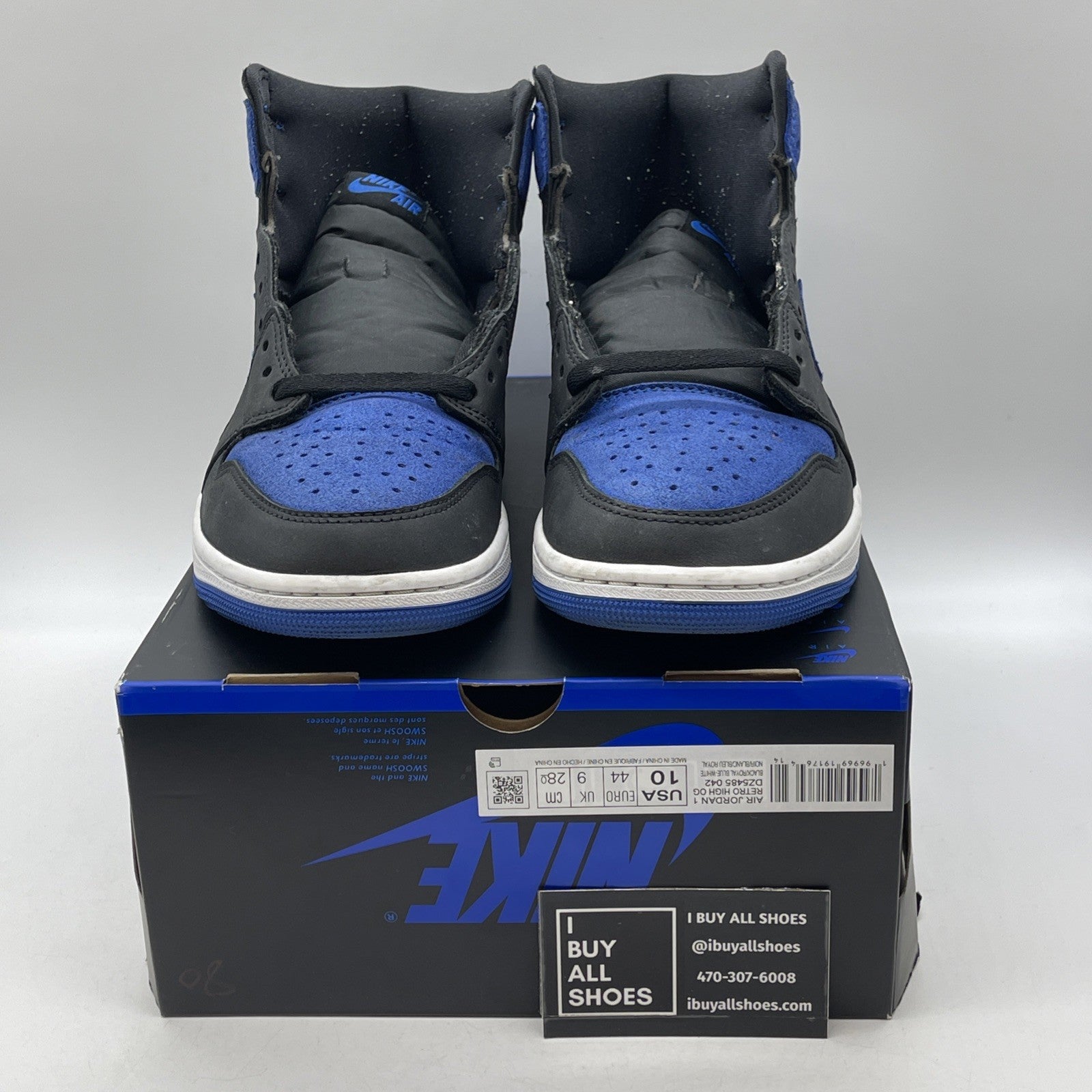 Size 10 - Air Jordan 1 Retro OG High Royal Reimagined Suede (DZ5485-042)