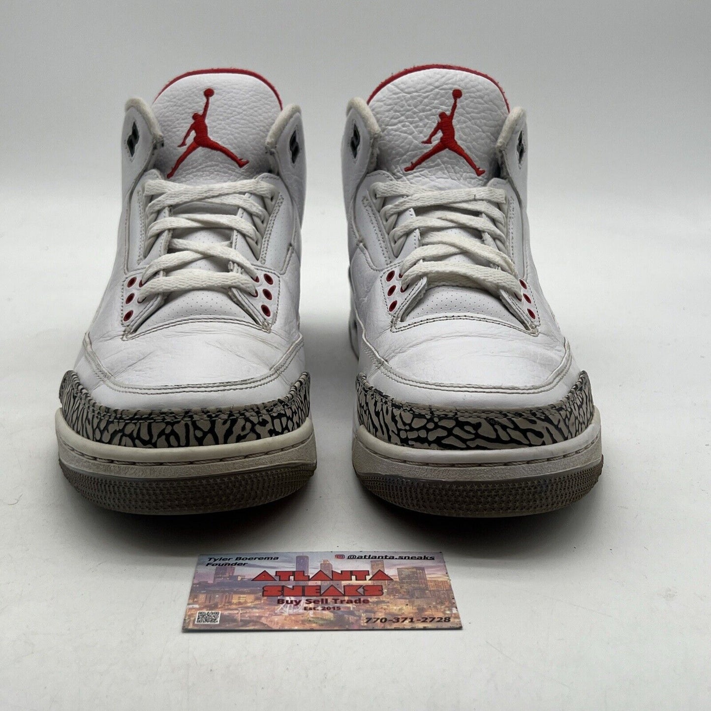 Size 12 - Air Jordan 3 Retro White Cement 2011 (136064-105)