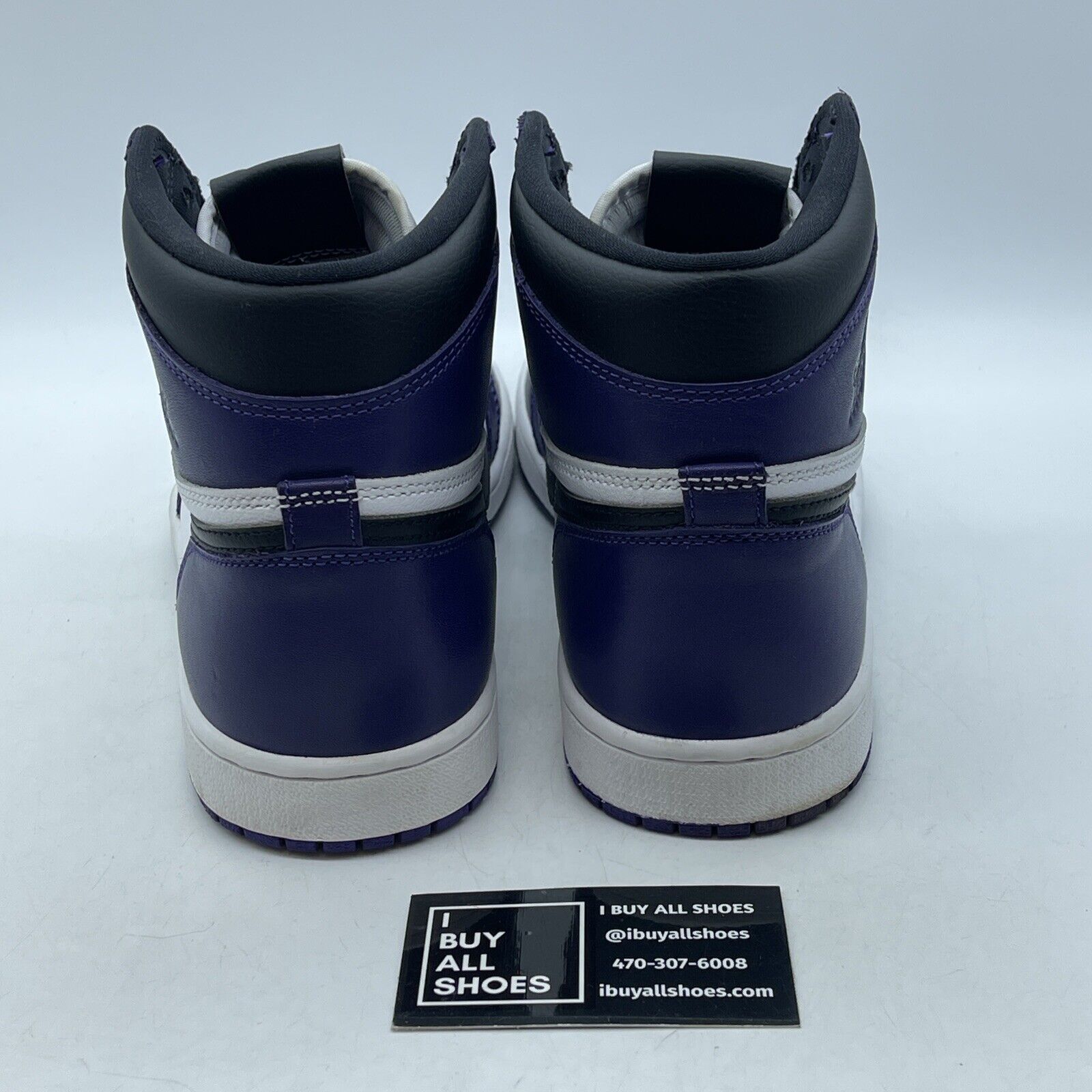 Size 10.5 - Jordan 1 Retro OG High Court Purple 2.0 Black Leather (555088-500)