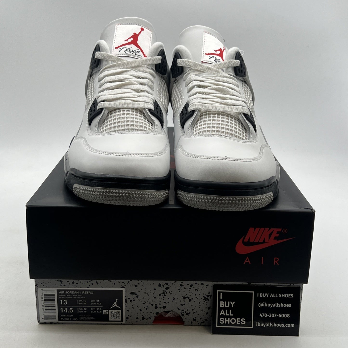 Size 13 - Air Jordan 4 Retro OG 2025 White Cement (FV5029-100)