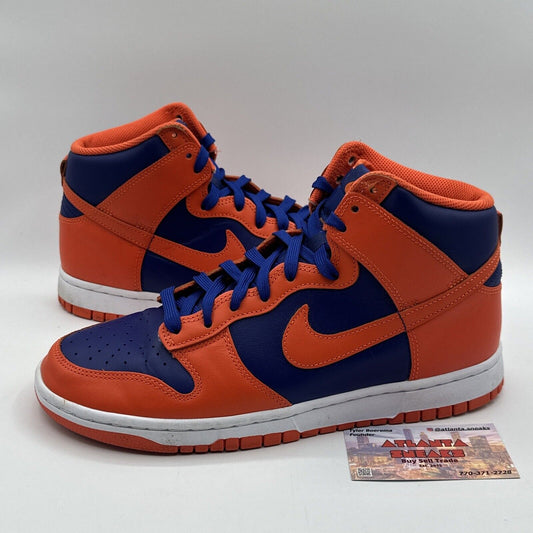 Size 9.5 - Nike Dunk High Retro Knicks