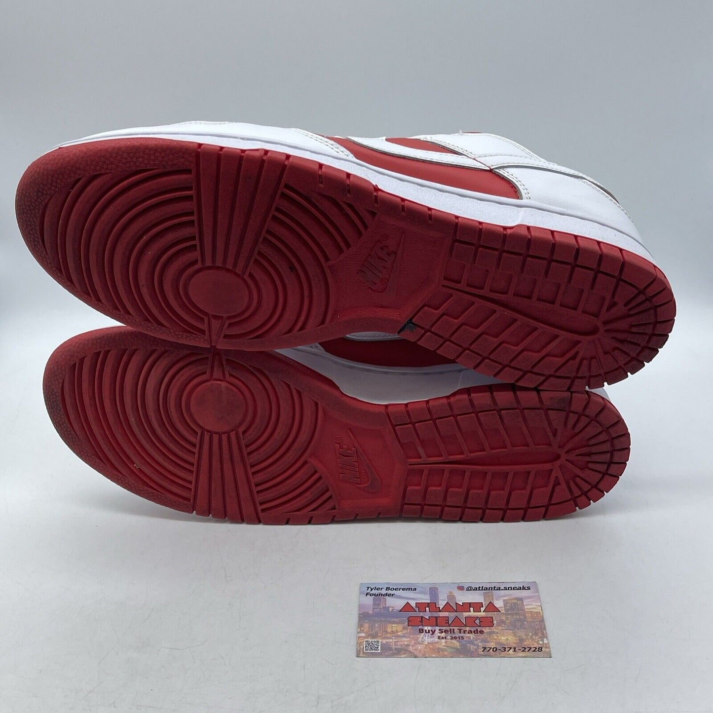 Size 12 - Nike Dunk Low Championship Red White Red Leather (DD1391-600)