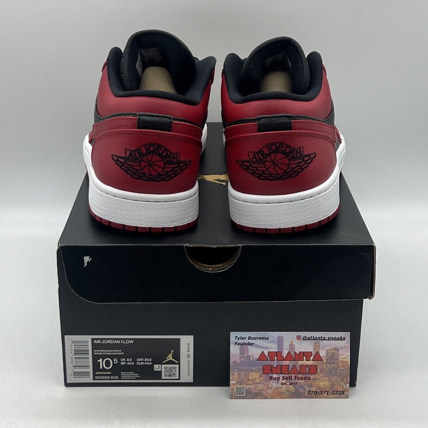 Size 10.5 - Air Jordan 1 Reverse Bred Red Black White Brand New Og All DS