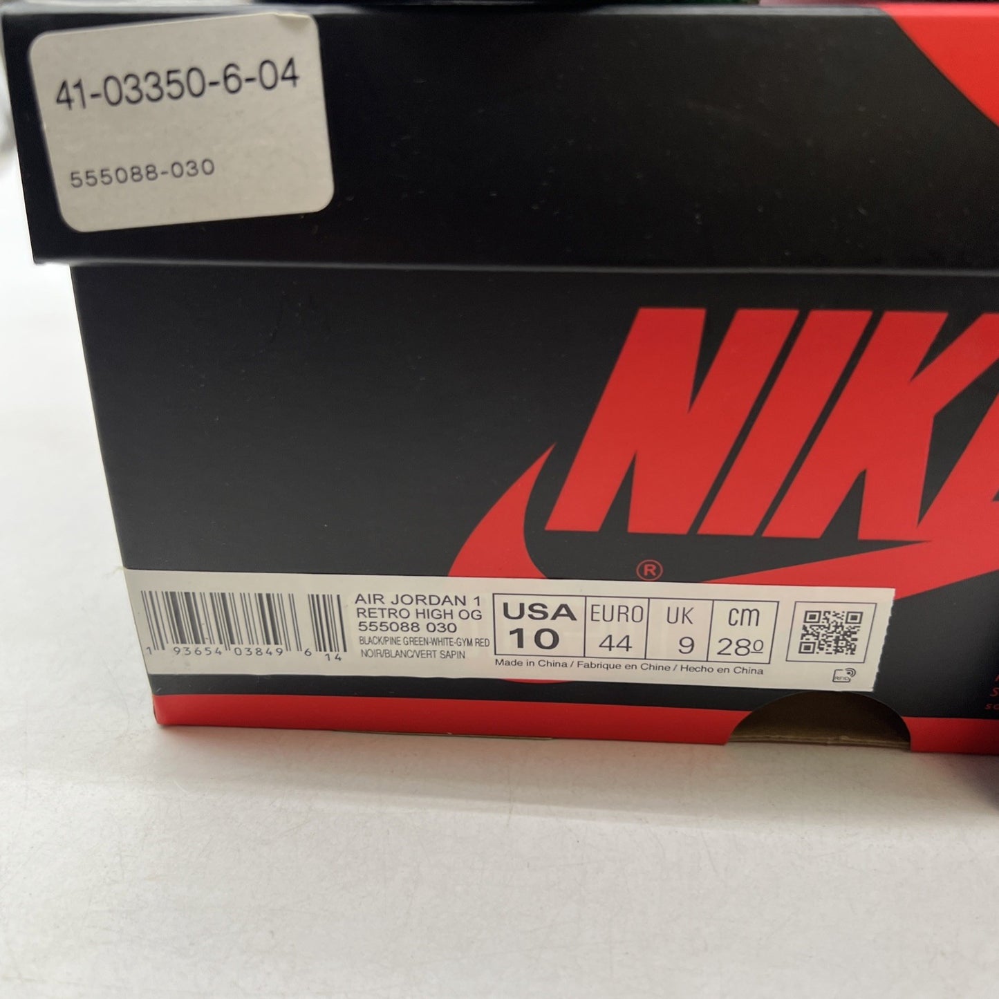 Size 10 - Air Jordan 1 Retro OG High Pine Green 2.0 (555088-030)