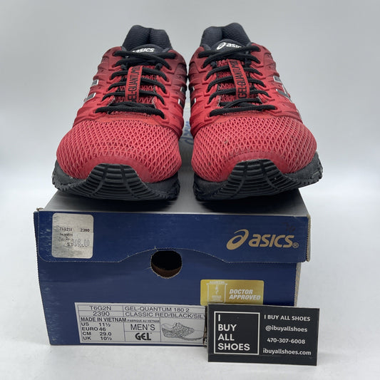 Size 11.5 - ASICS Gel Quantum 180 Classic Red Black (T6G2N-2390)