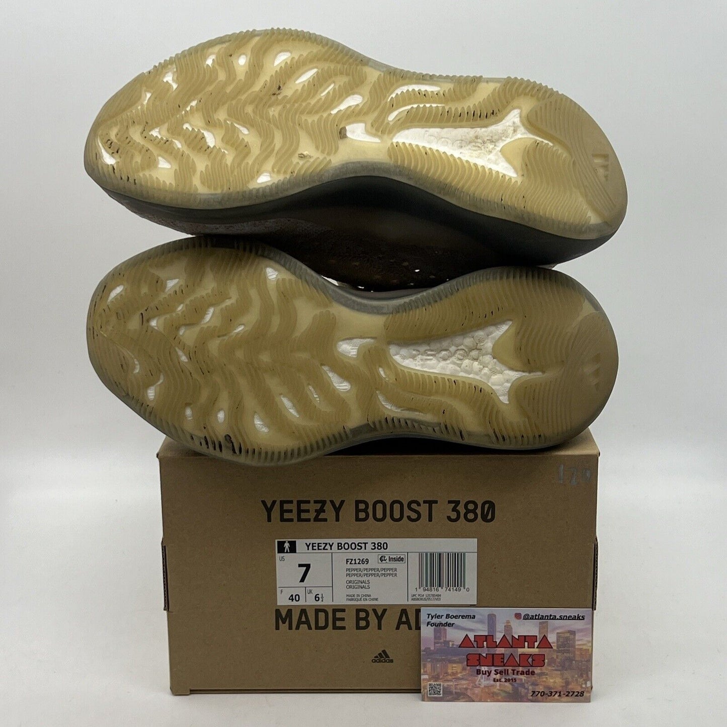 Size 7 - adidas Yeezy Boost 380 Pepper Non-Reflective (FZ1269)