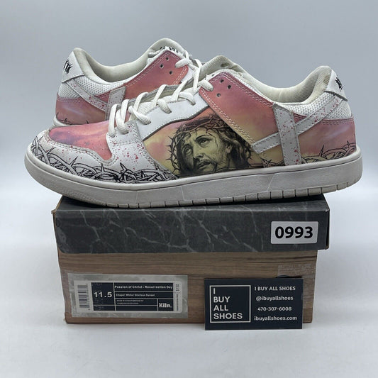 Size 11.5 - Kito Wares "Passion Of Christ, Resurrection Day" SB Dunk Low Style