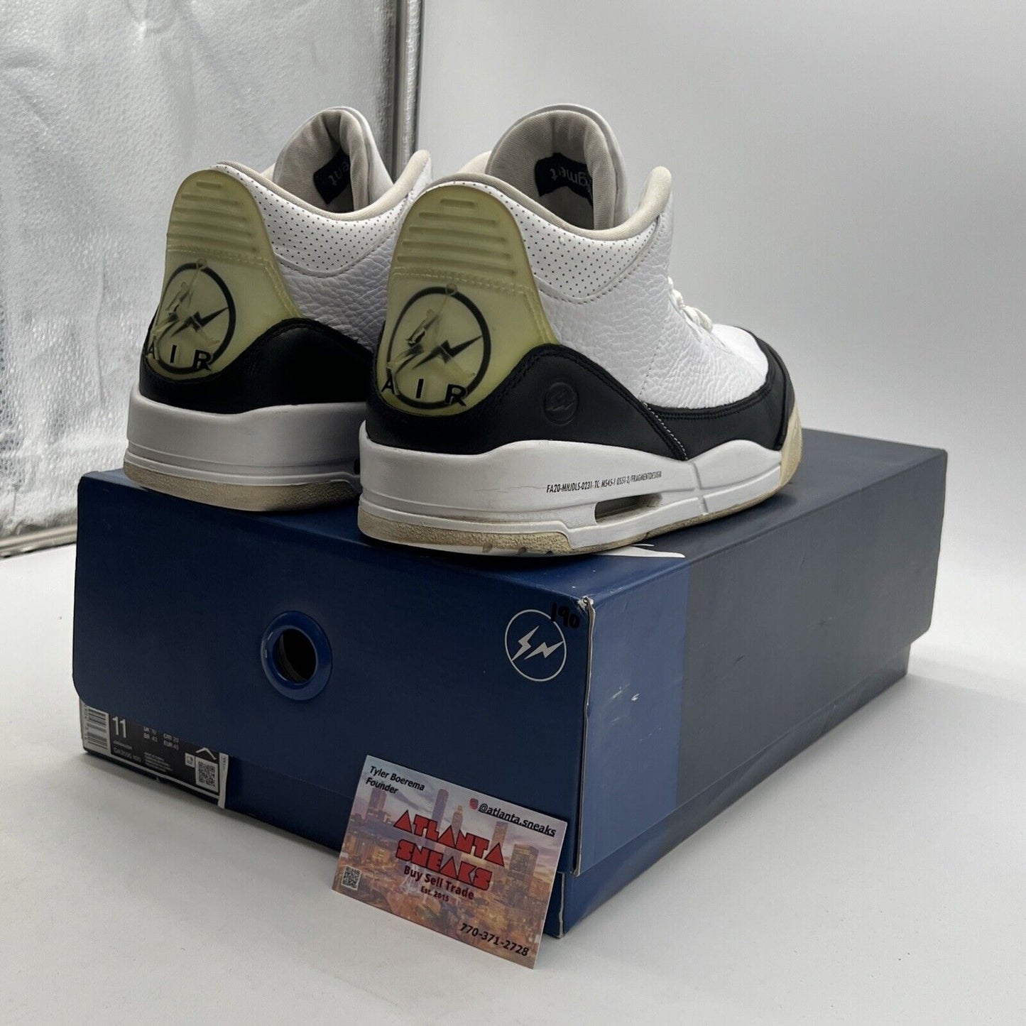 Size 11 - Air Jordan 3 Retro SP x Fragment Design Mid White (DA3595-100)