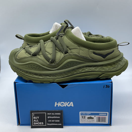 Size 12 - Limited edition Hoka One Ora Primo Olive Green Black (1141570)