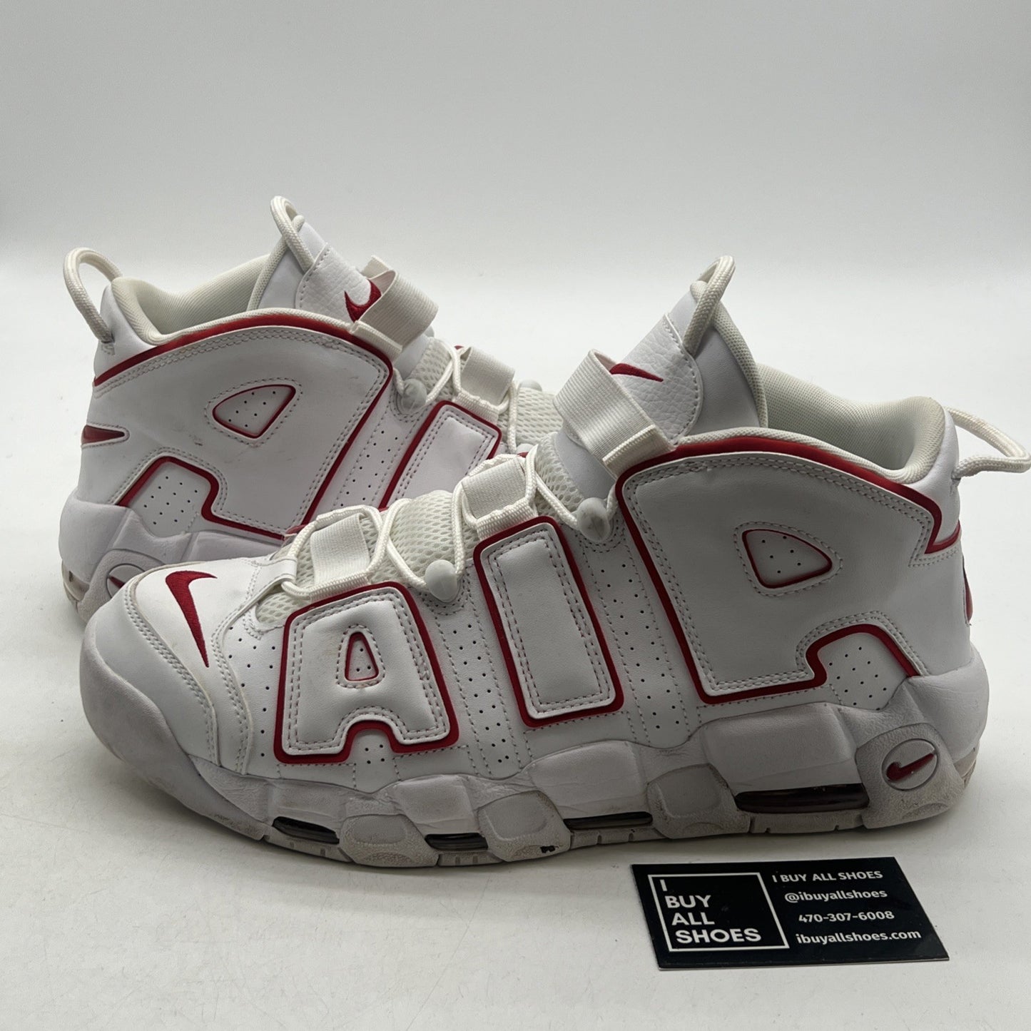 Size 12 - Nike Air More Uptempo White Varsity Red 2018 (921948-102)
