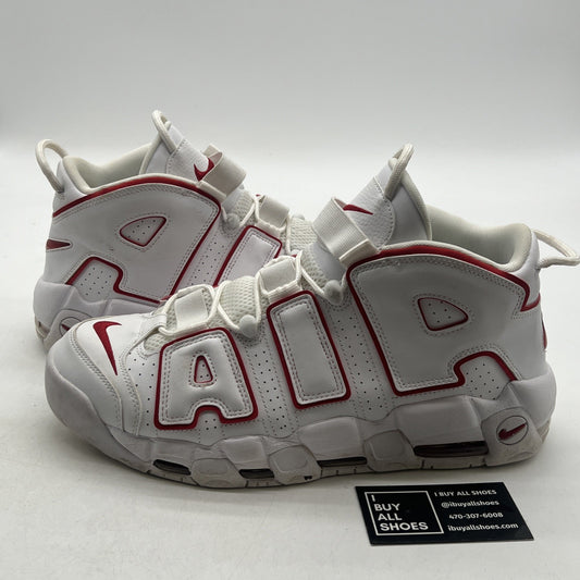 Size 12 - Nike Air More Uptempo White Varsity Red 2018 (921948-102)