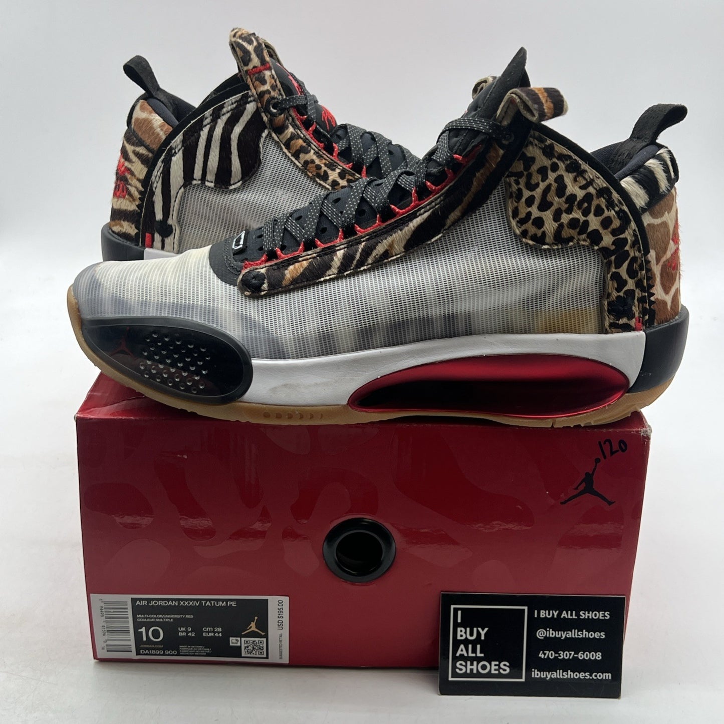 Size 10 - Jayson Tatum x Air Jordan 34 Welcome To The Zoo (DA1899-900)
