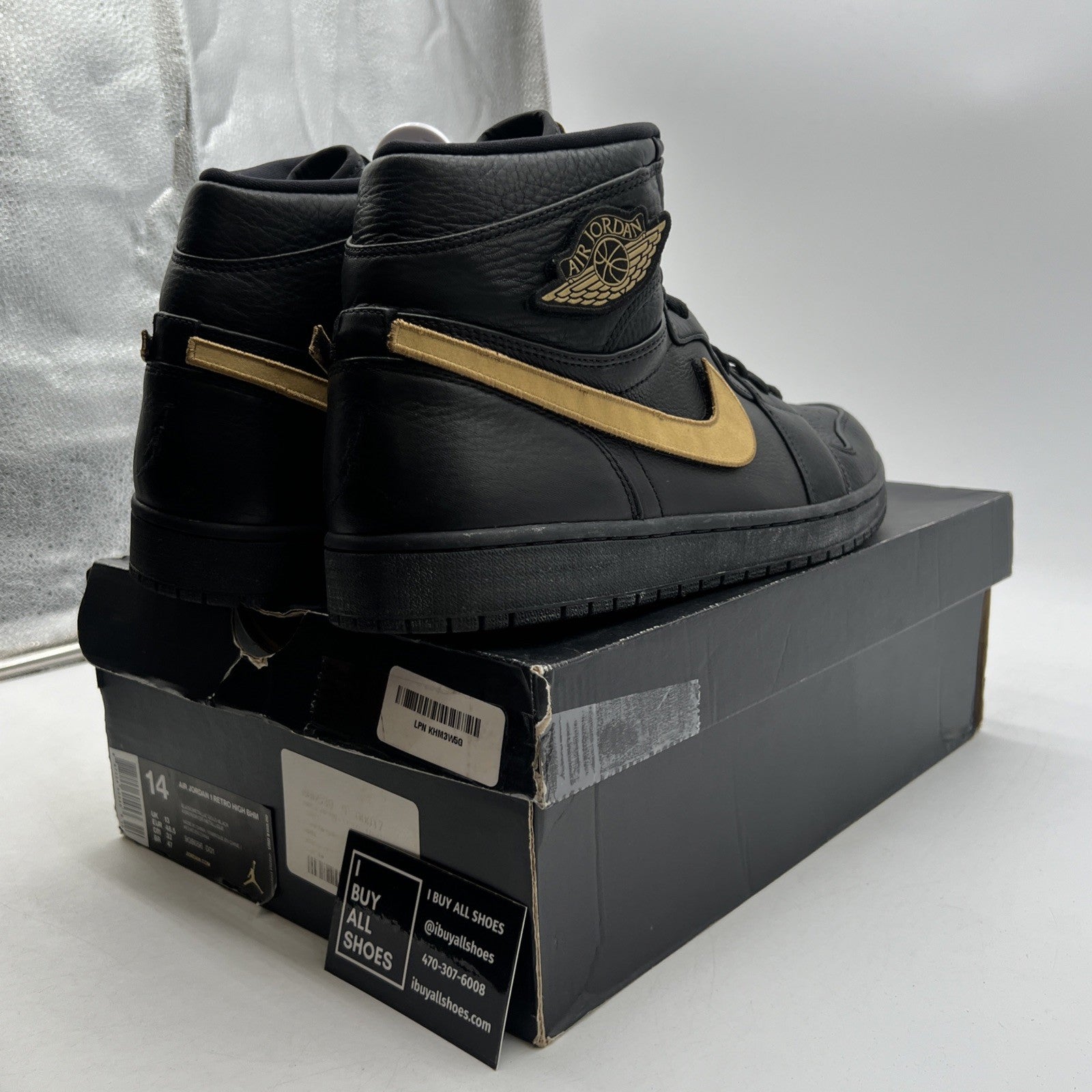 Size 14 - Air Jordan 1 Retro 2017 High BHM (908656-001)
