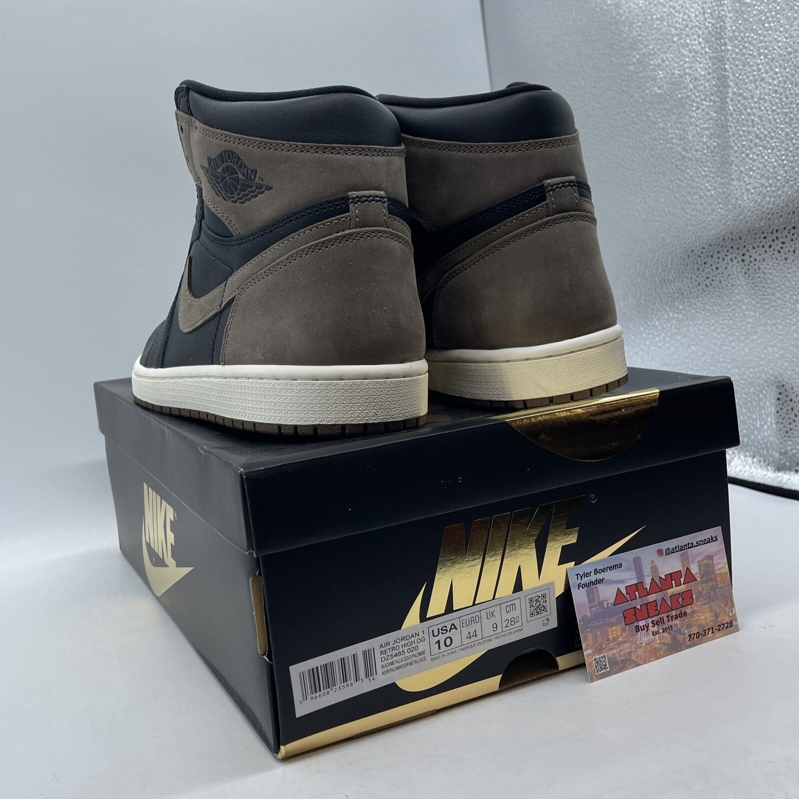 Size 10 - Jordan 1 Retro OG High Palomino Brown White Black Suede (DZ5485-020)