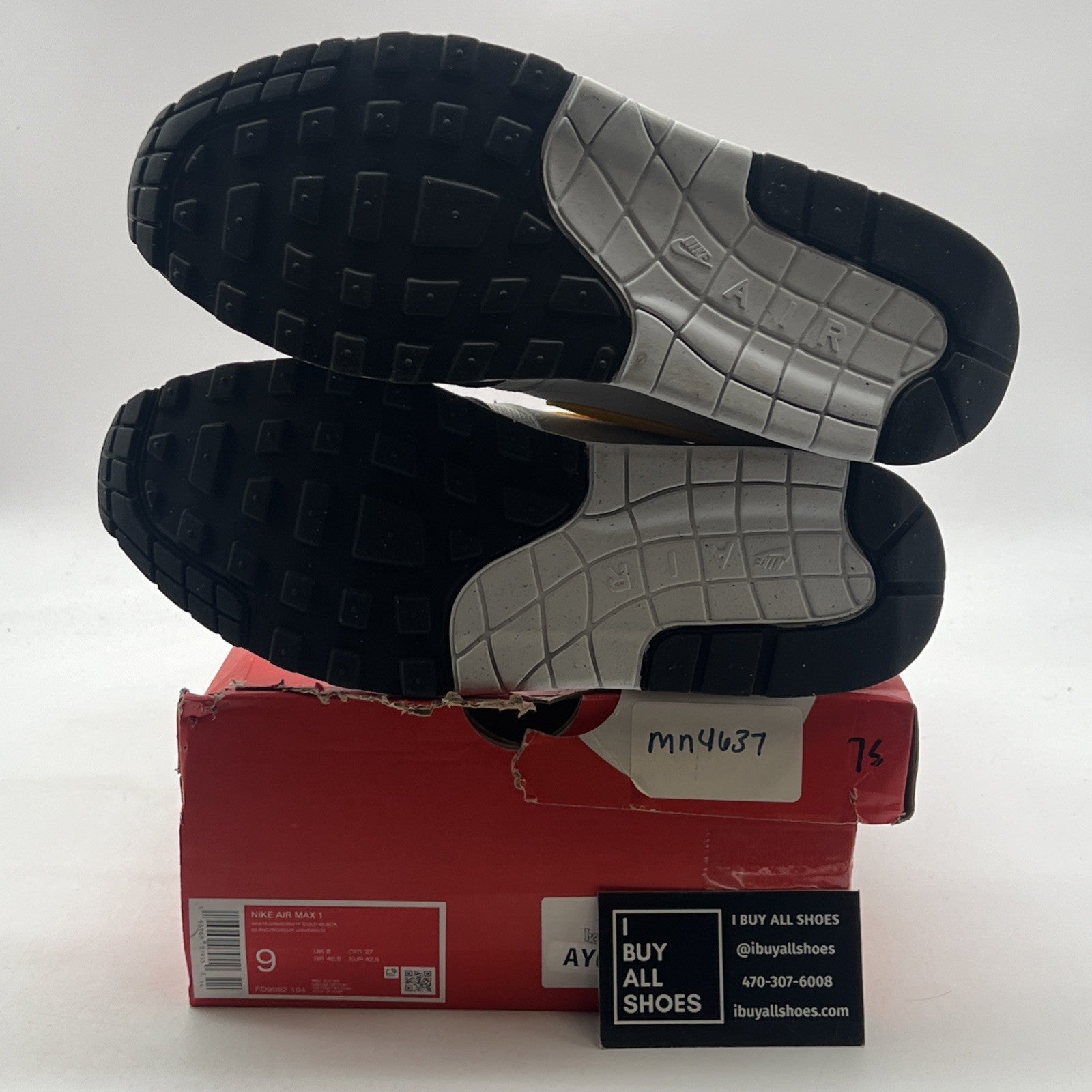 Size 9 - Nike Air Max 1 Steelers (FD9082-104)