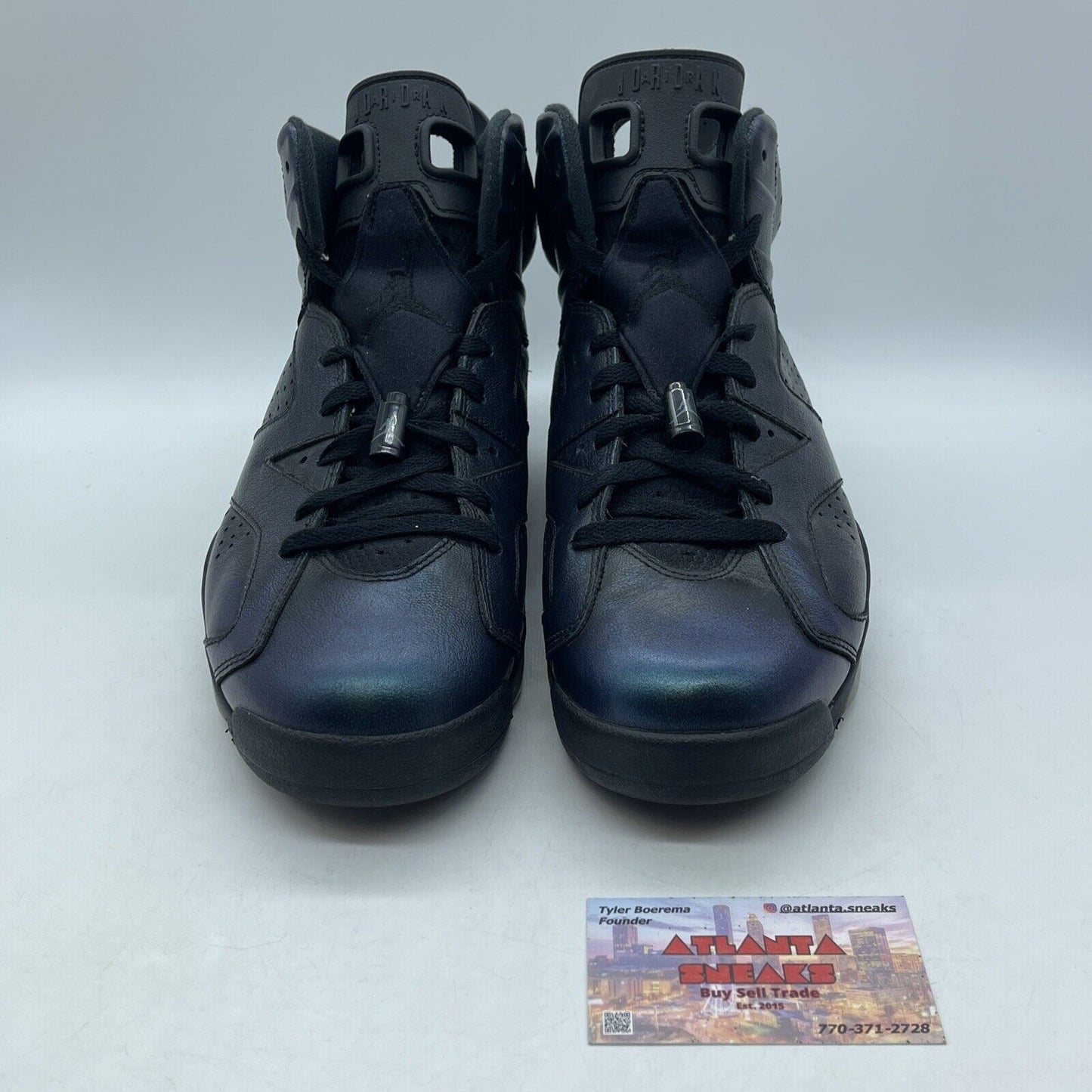 Size 11.5 - Air Jordan 6 Retro All Star - Chameleon Black Leather (907961-015)