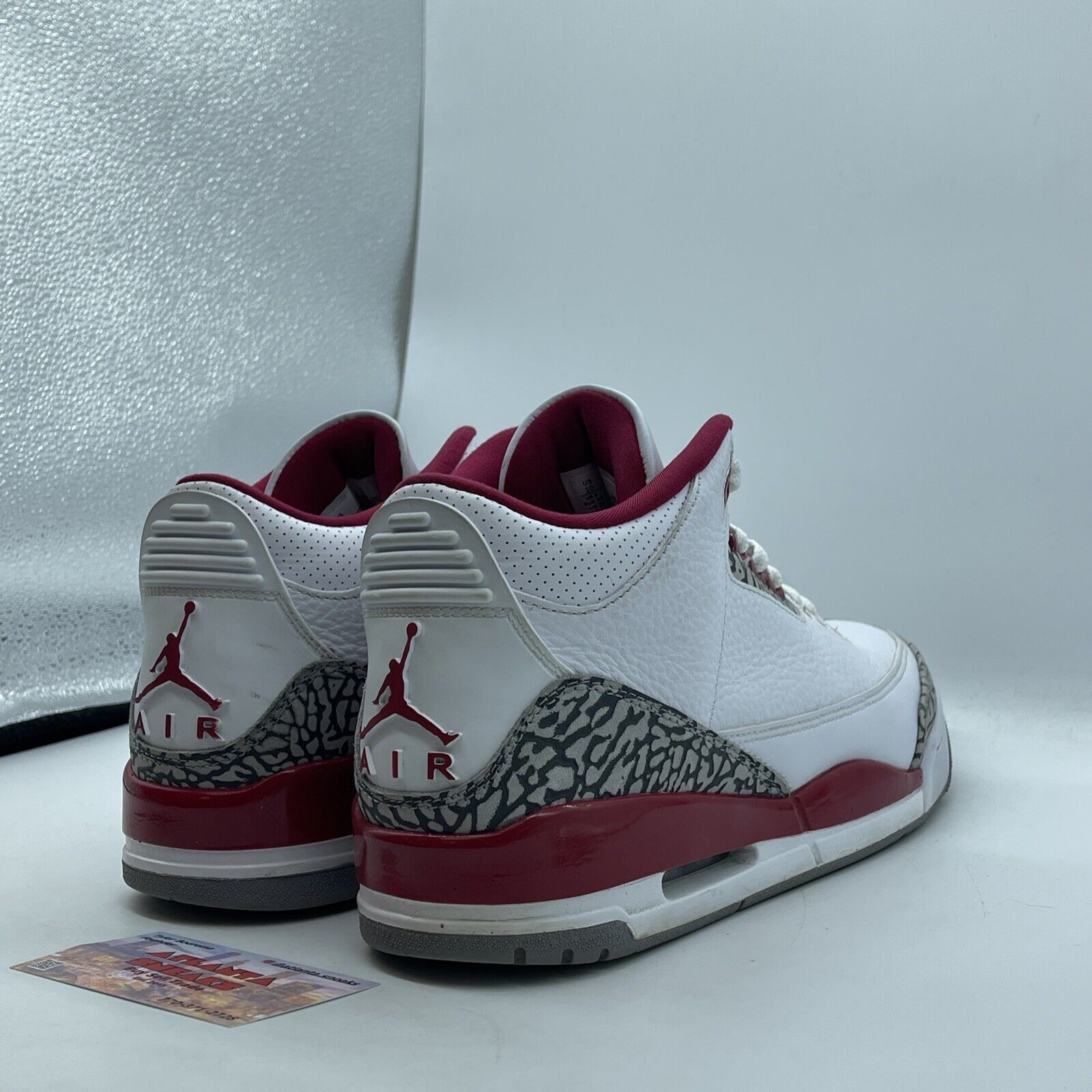 Size 10 - Jordan 3 Retro Mid Cardinal Red Gray White Leather (CT8532-126)