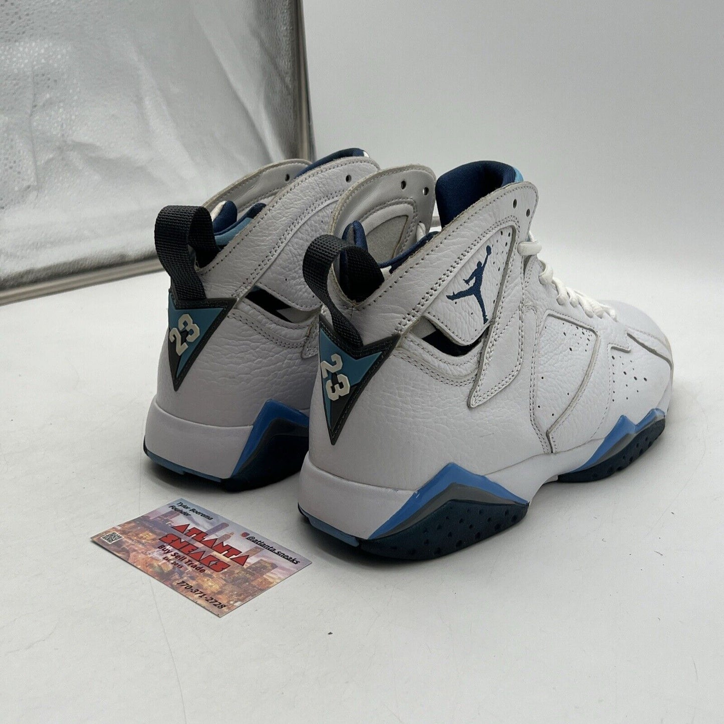 Size 8 - Air Jordan 7 Retro 2015 French Blue White Leather (304775-107)