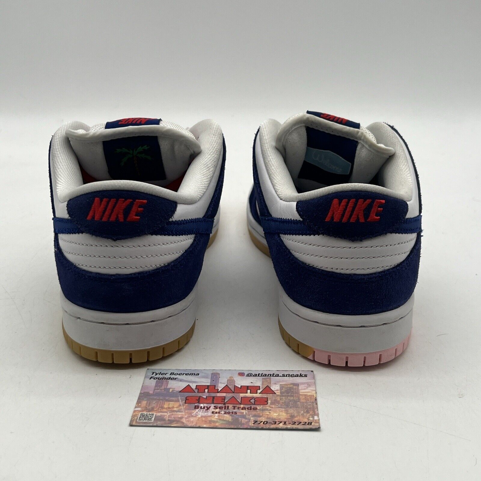 Size 8 - Nike SB Dunk Low Los Angeles Dodgers White Navy Leather (DO9395-400)