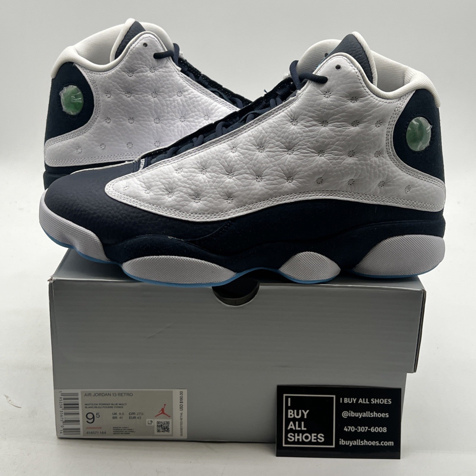 Size 9.5 - Air Jordan 13 Retro Obsidian (414571-144)