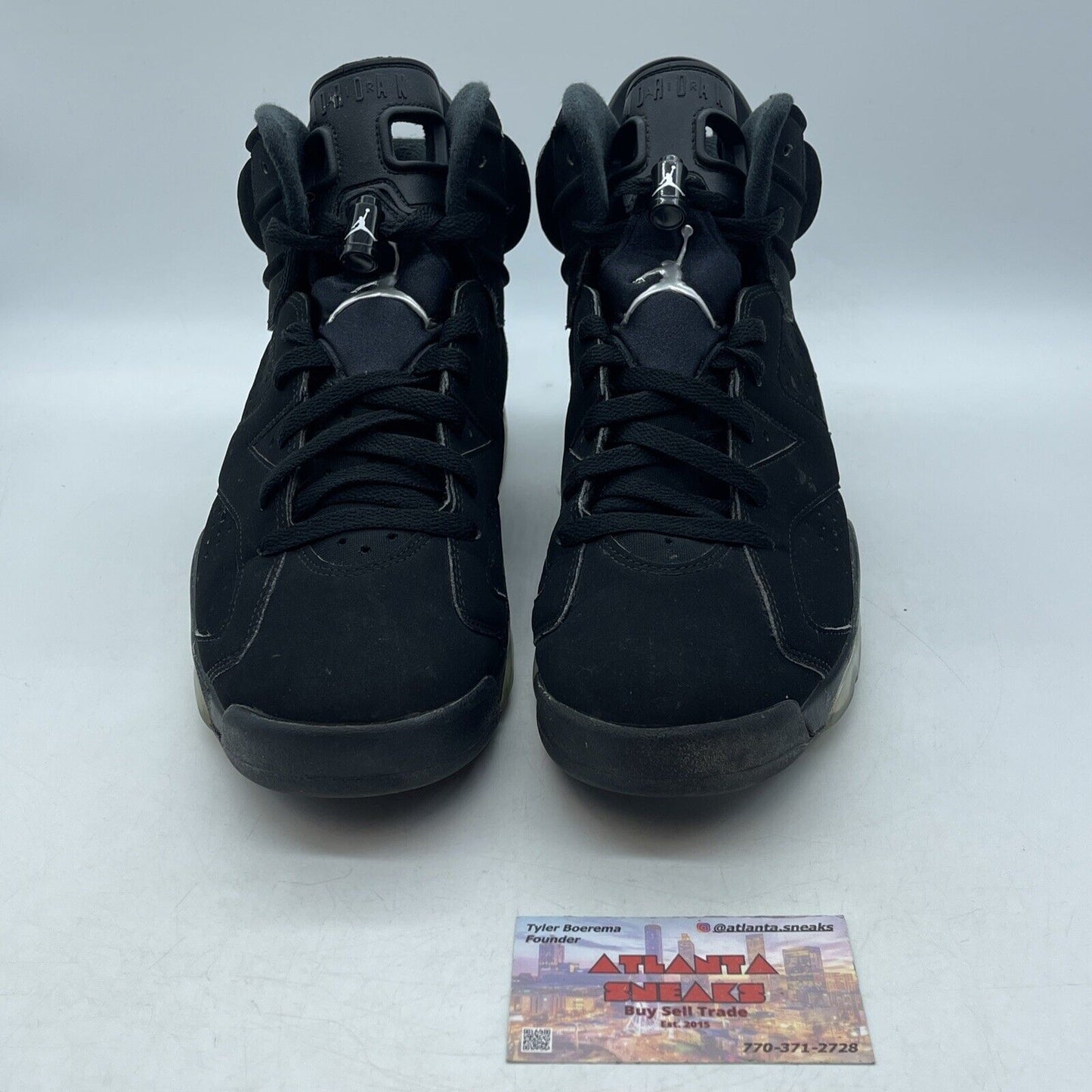 Size 9 - Jordan 6 Retro Mid Chrome Black White Silver Suede (DX2836-001)