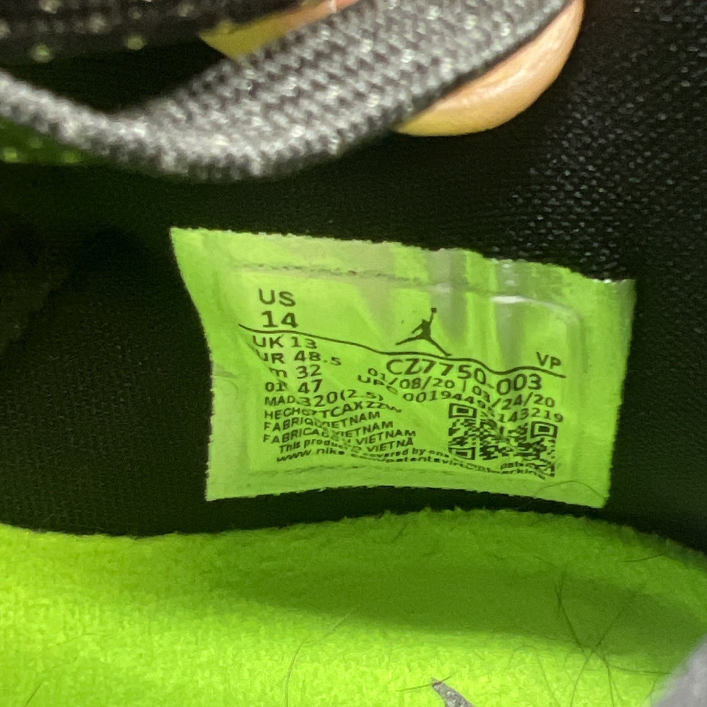 Size 14 - Air Jordan 34 Low Vapor Green (CZ7750-003)