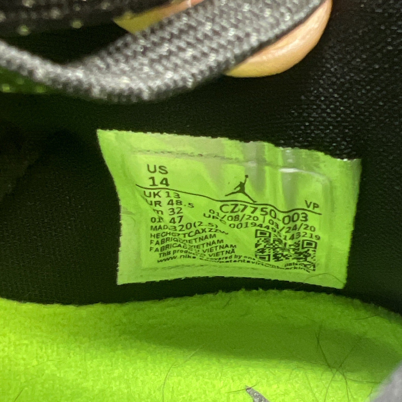 Size 14 - Air Jordan 34 Low Vapor Green (CZ7750-003)