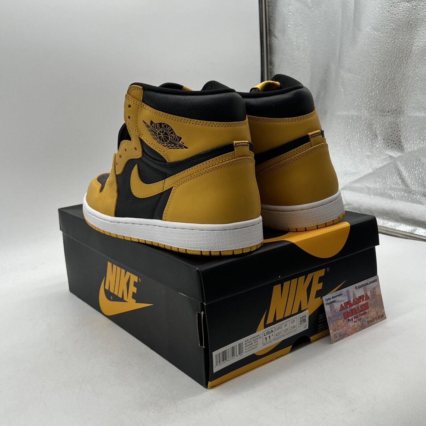 Size 11.5 - Jordan 1 Retro OG High Pollen Black Yellow White (555088-701)