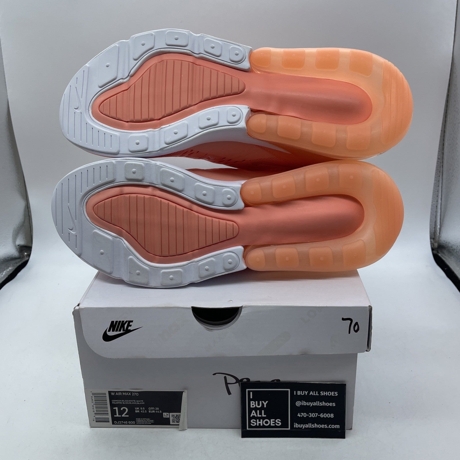 Size 12W - Nike Air Max 270 Crimson Bliss (DJ2746-600)