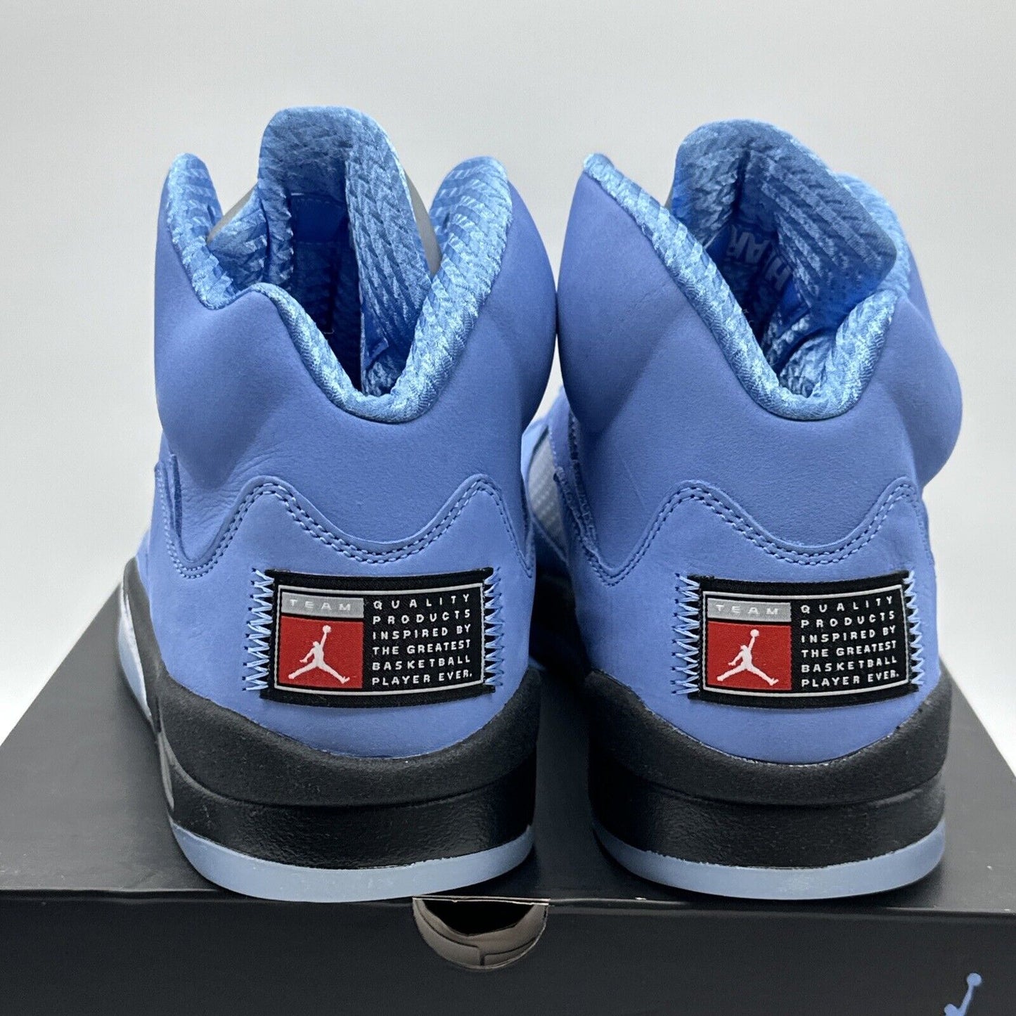 Jordan Air 5 Retro Lifestyle Sneakers Unc Men University Blue DV1310 Lace 10.5