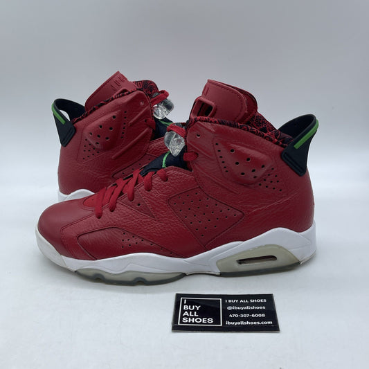 Size 9 - Air Jordan 6 Spizike History of Jordan Red Black Leather (694091-625)