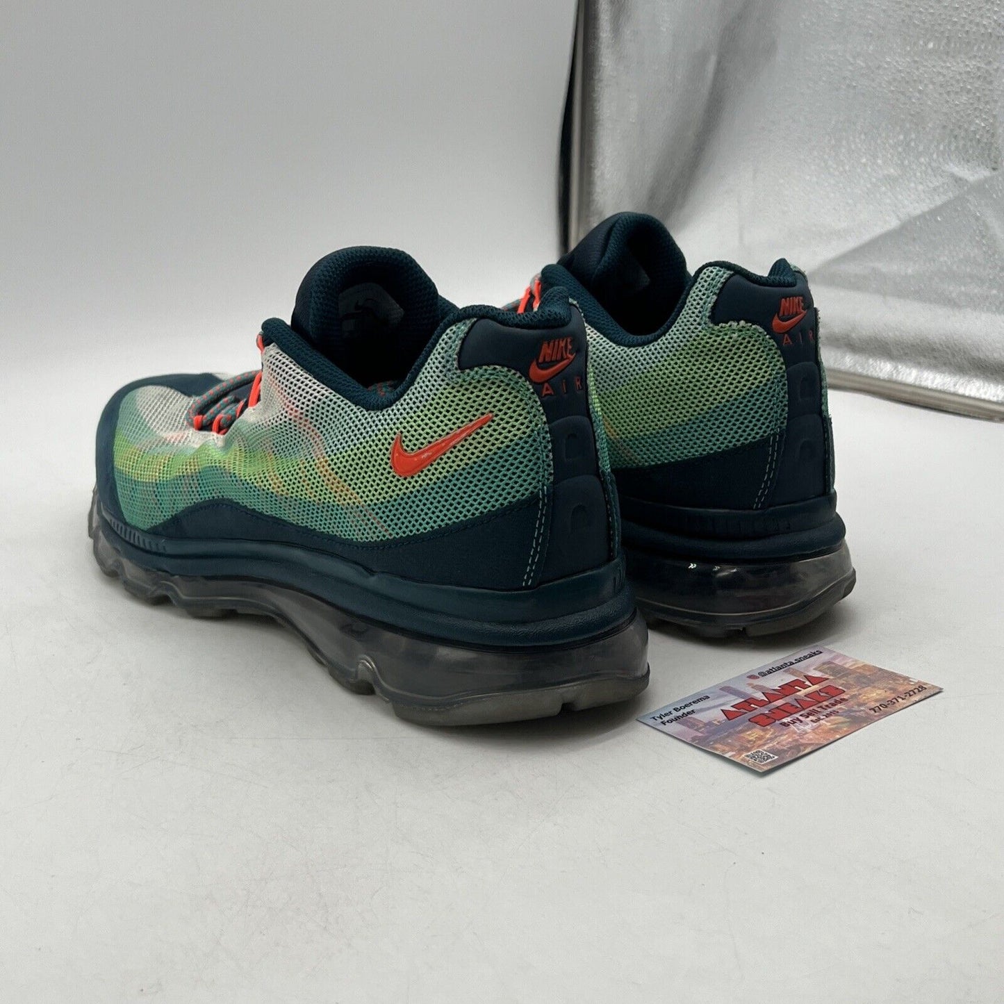 Size 11 - Nike Air Max 95 Dynamic Flywire Multicolor Green Suede (554715-383)