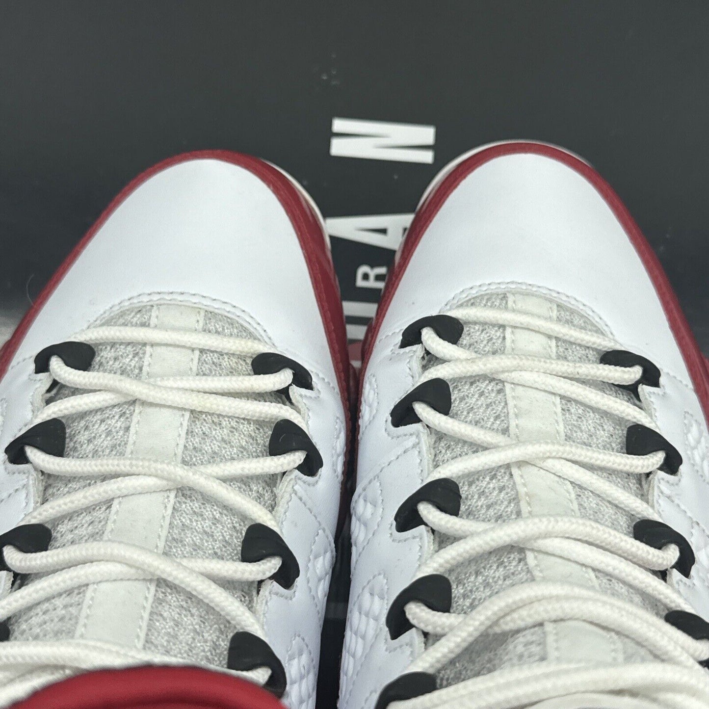 Size 8.5 - Jordan 9 Retro Gym Red 2019 White Leather Black Red Patent OG All Red