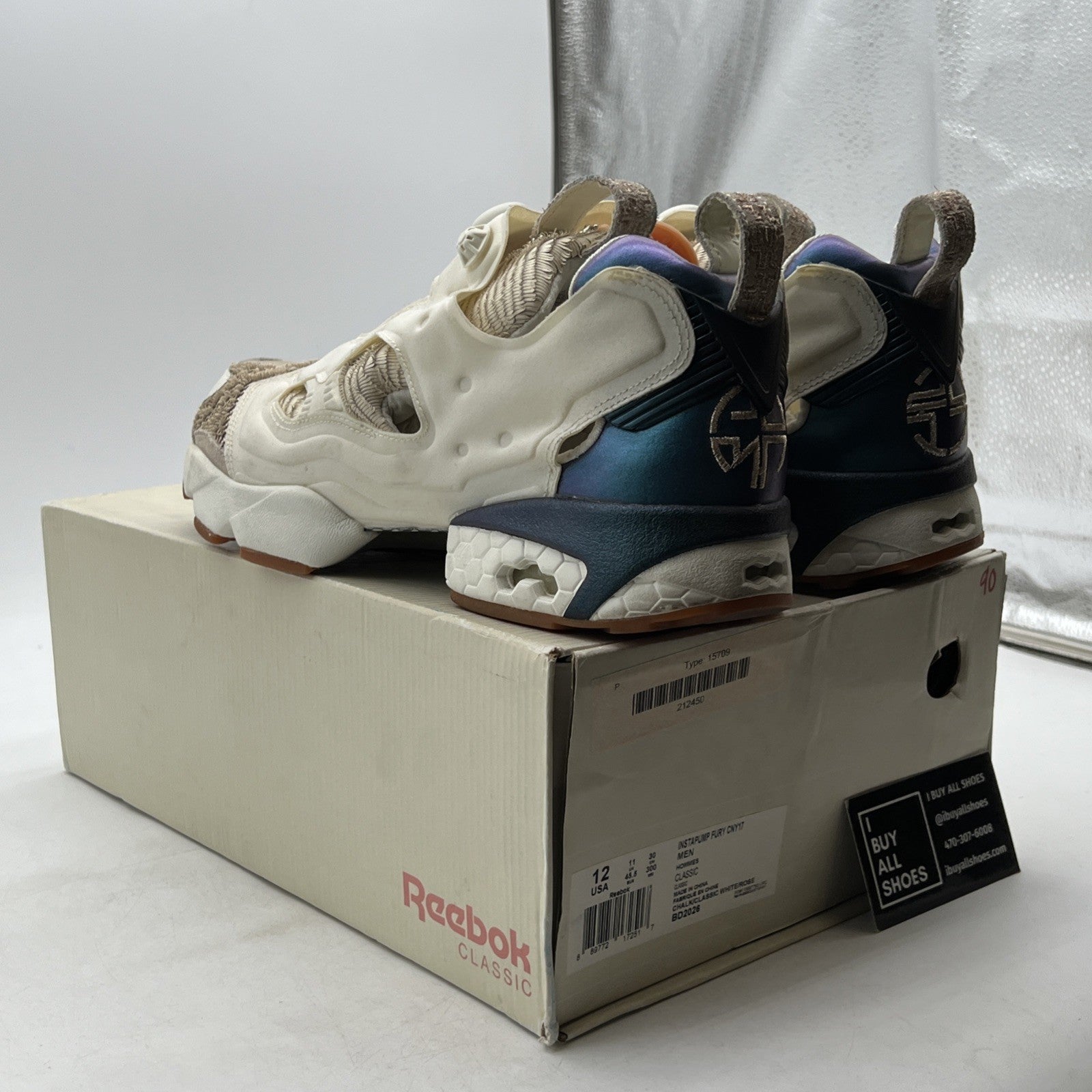 Size 12 - Reebok InstaPump Fury CNY17- Classic White/Rose- (BD2026)