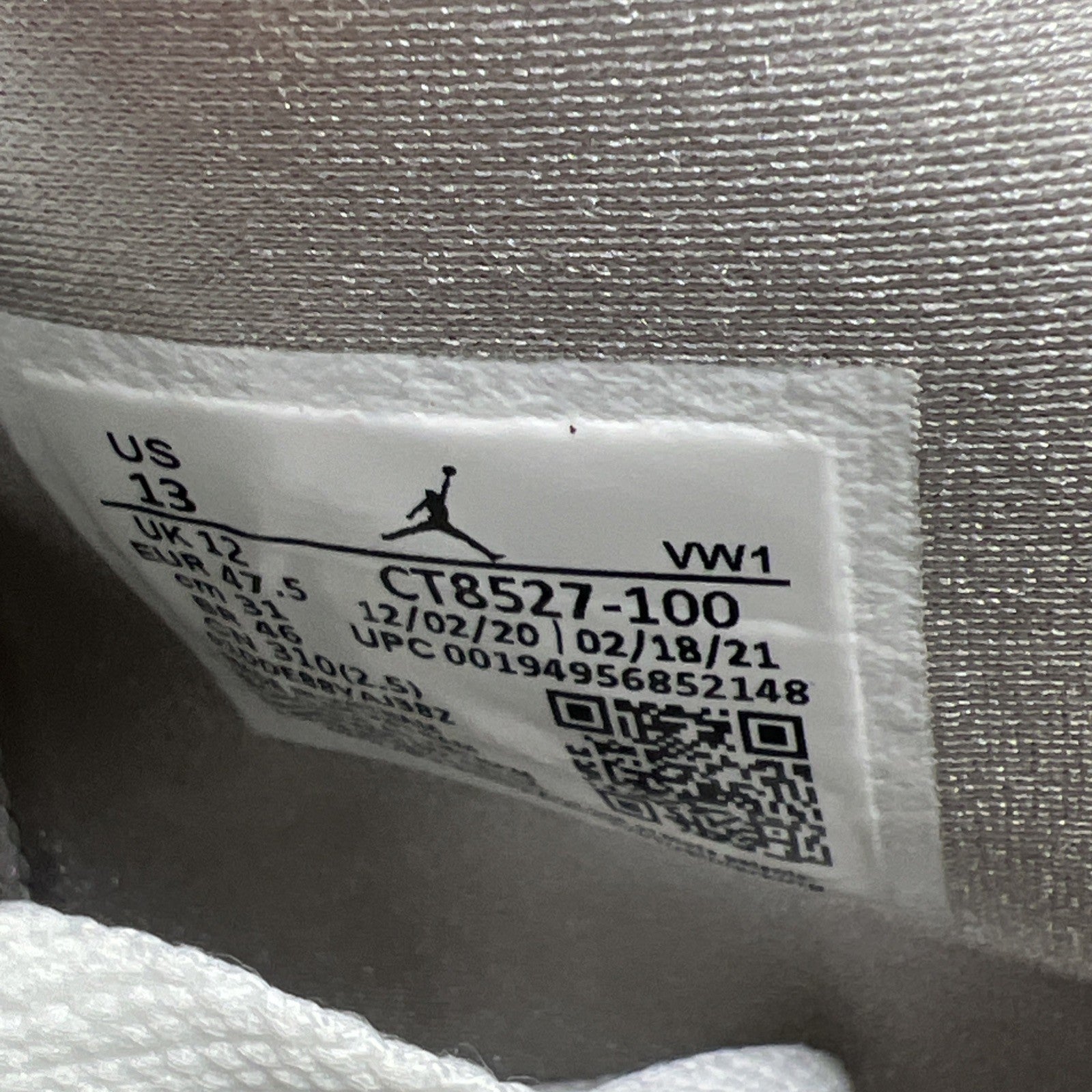 Size 13 - Air Jordan 4 Retro Mid White Oreo (CT8527-100)