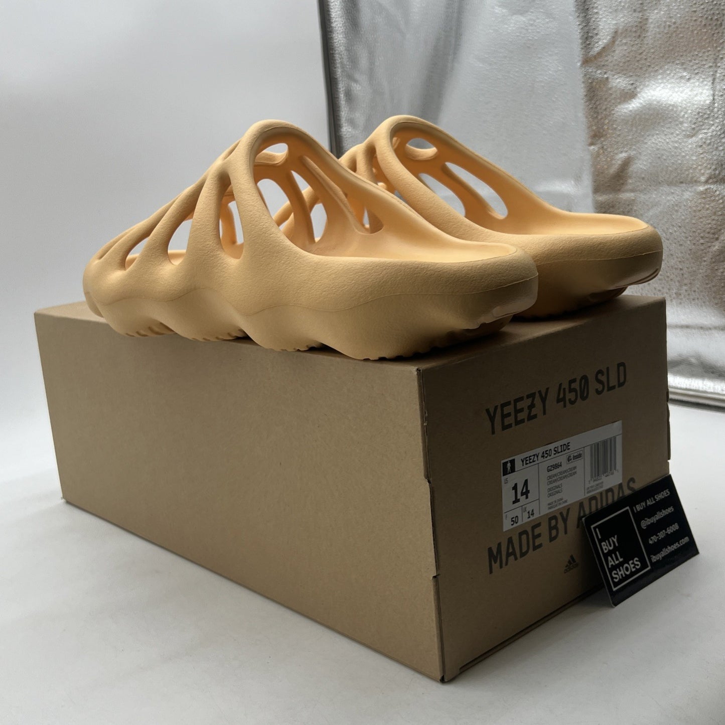 Size 14 - adidas Yeezy 450 SLD Slide Cream (GZ9864)