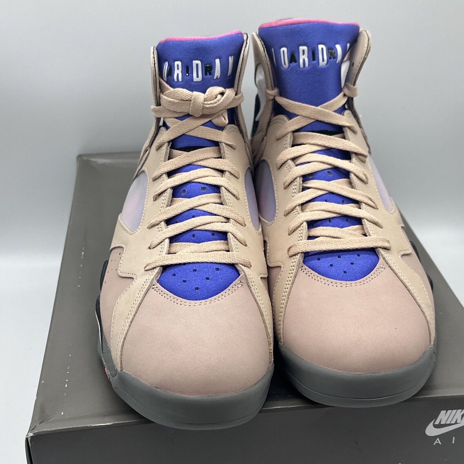 Size 13 - Jordan 7 SE Sapphire 2022 Beige Pink Blue Suede Grey OG All. With Box