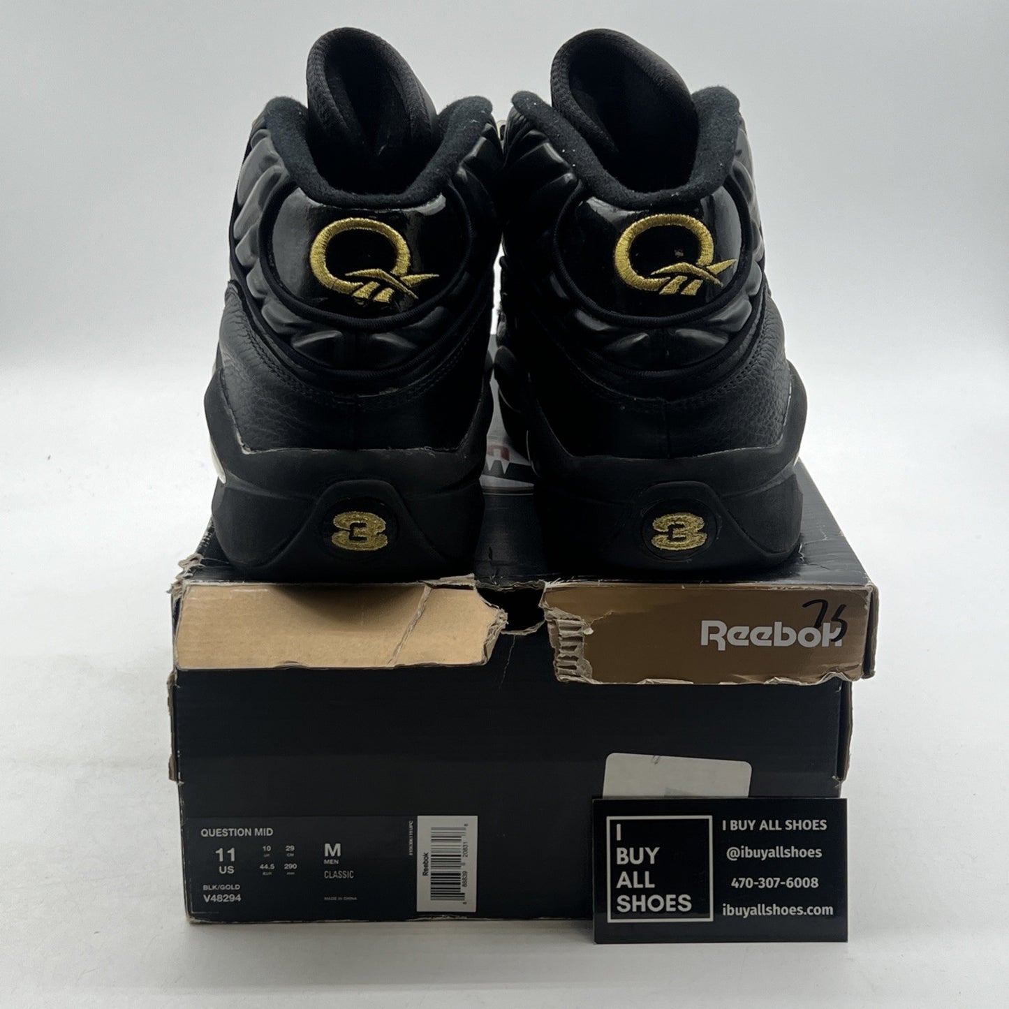 Size 11 - Reebok Question Mid New Years Eve (V48294)