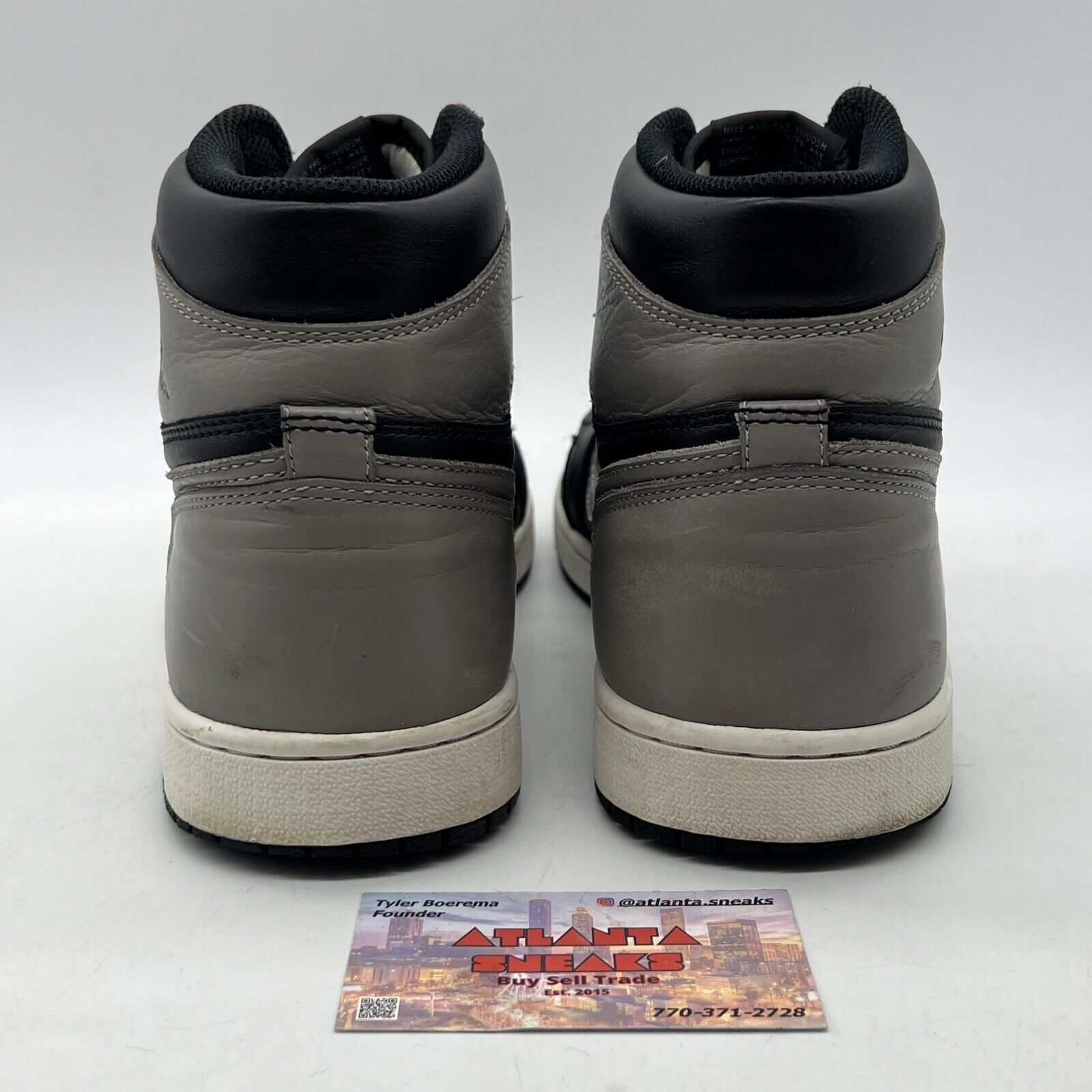 Size 10 - Jordan 1 Retro OG High Shadow Black White Grey (555088-013)