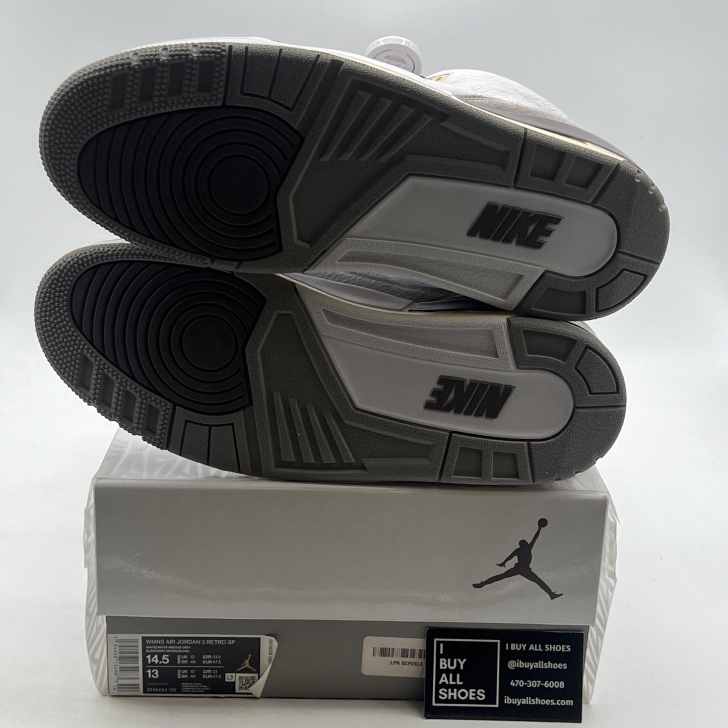 Size 14.5 - Jordan 3 Retro SP x A Ma Maniere Low Raised By Women W (DH3434-110)