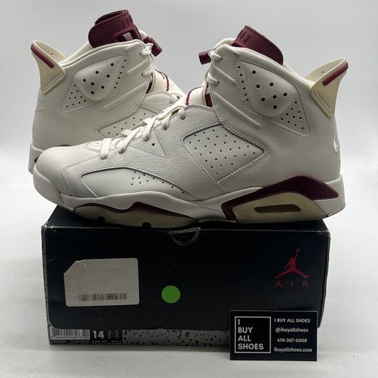 Size 14 - Air Jordan 6 Retro 2015 Maroon (384664-116)