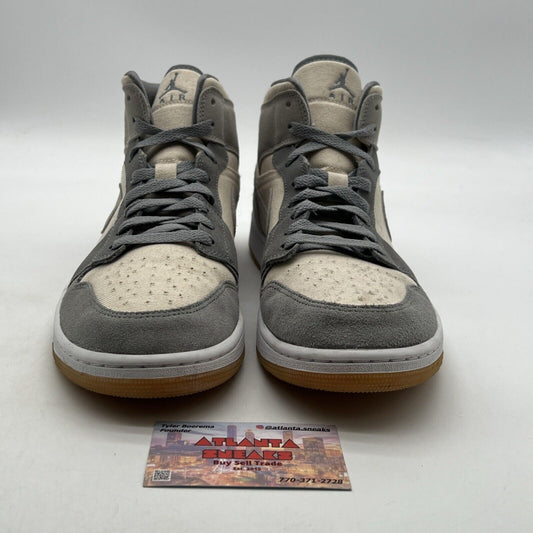 Size 12 - Air Jordan 1 SE Mid Coconut Milk Particle Grey (DN4281-100)