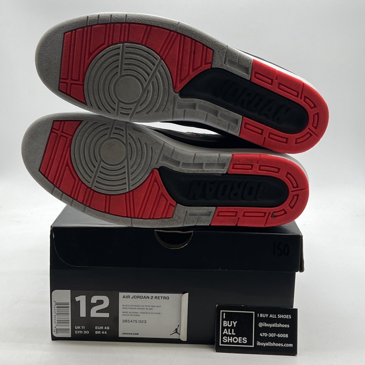 Size 12 - Air Jordan 2 Retro Infrared 23 (385475-023)