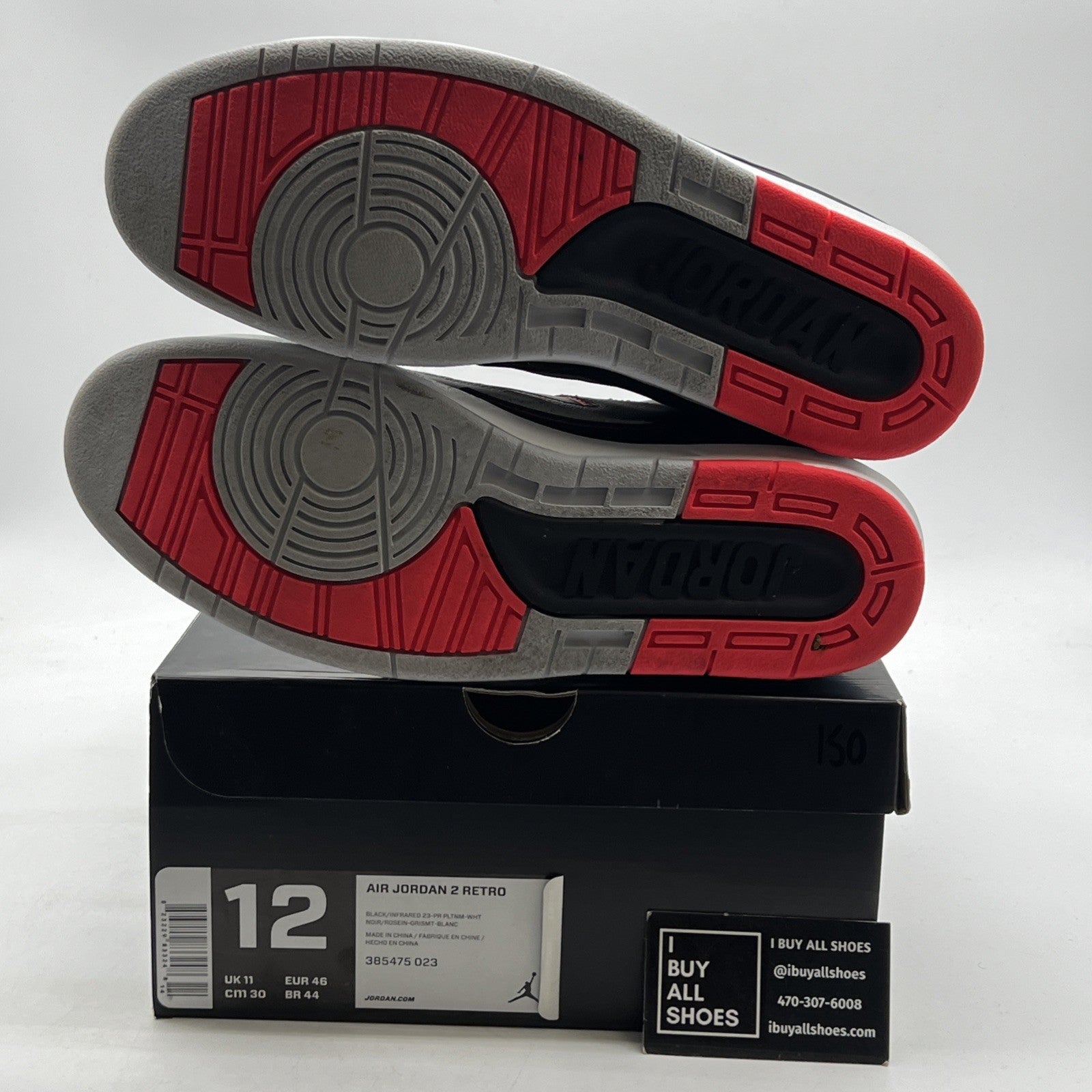 Size 12 - Air Jordan 2 Retro Infrared 23 (385475-023)