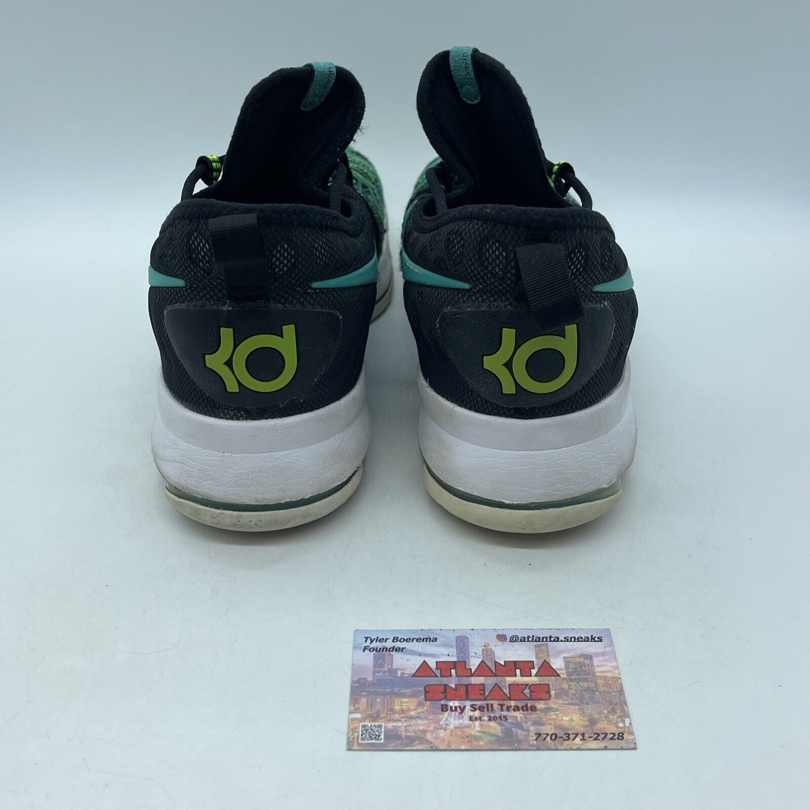 Size 10 - Nike KD 9 Birds of Paradise Blue White Green Suede (843392-300)